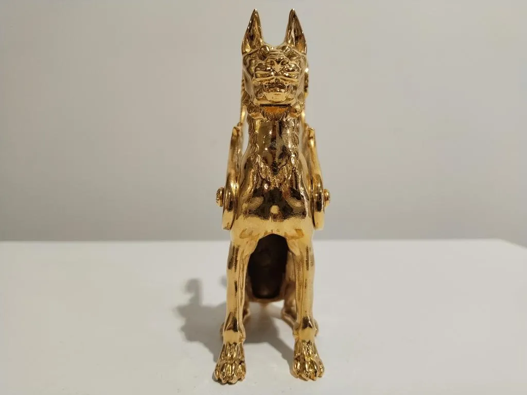 24k Gold Plated Griffin Bronze Figure 4