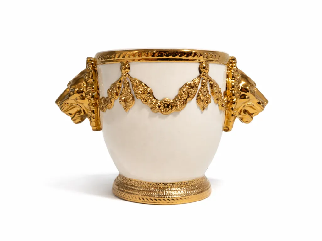 24k Gold Porcelain Cup Alexander The Great