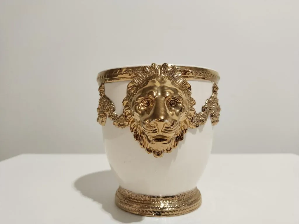 24K Gold Porzellanbecher Alexander Der Grosse 4