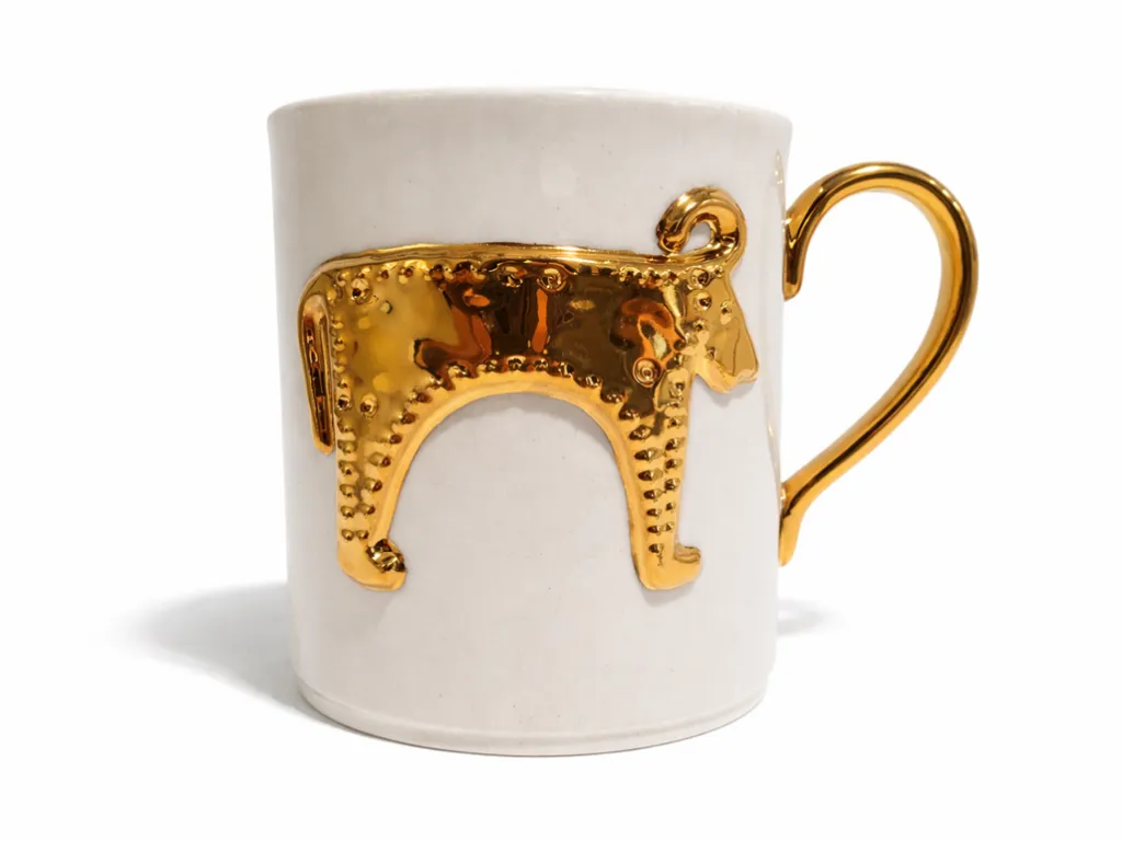 24K Gold Porzellanbecher das Älteste Gold Der Welt