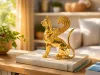 24K Vergoldete Greif-Bronzefigur 3