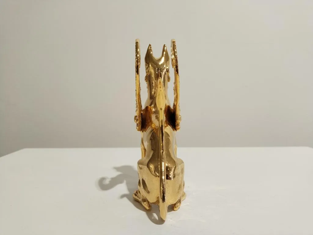 24K Vergoldete Greif-Bronzefigur 6