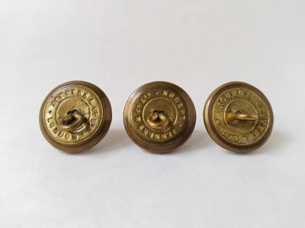 3 WWI Royal Marines Light Infantry Uniform Bronze Buttons 4