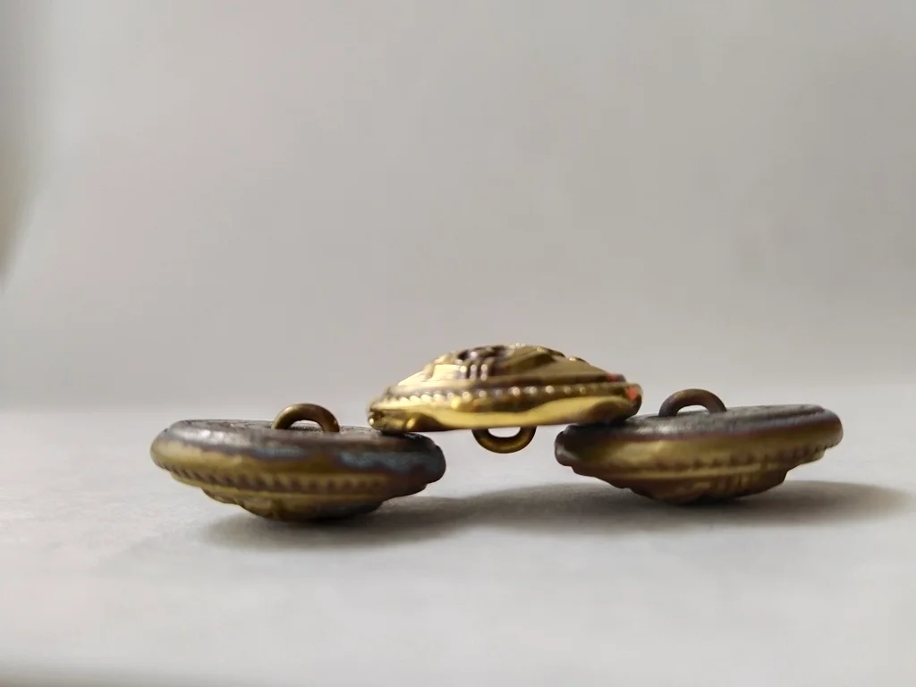 8 Ceremonial Royal Military Buttons Boris III Kingdom of 8