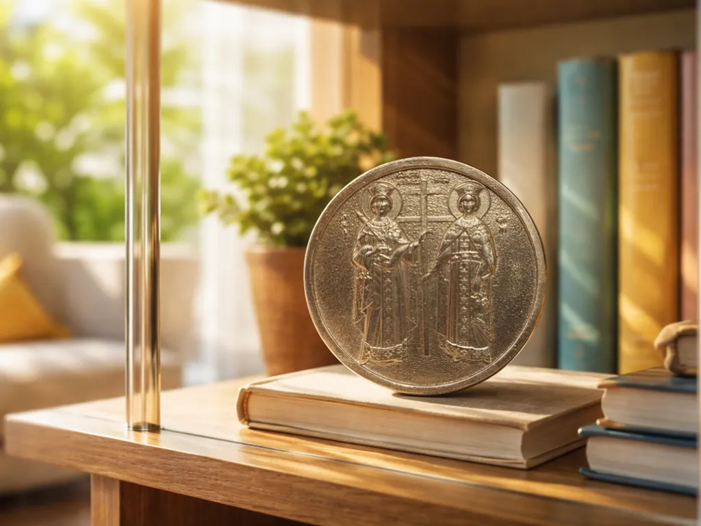 999 Silver Medallion Saints Constantine and Helena ICOiN 3