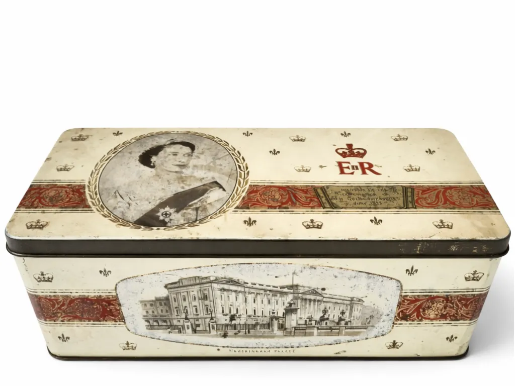 Alte Blechdose Krönung Von Königin Elizabeth II 1953