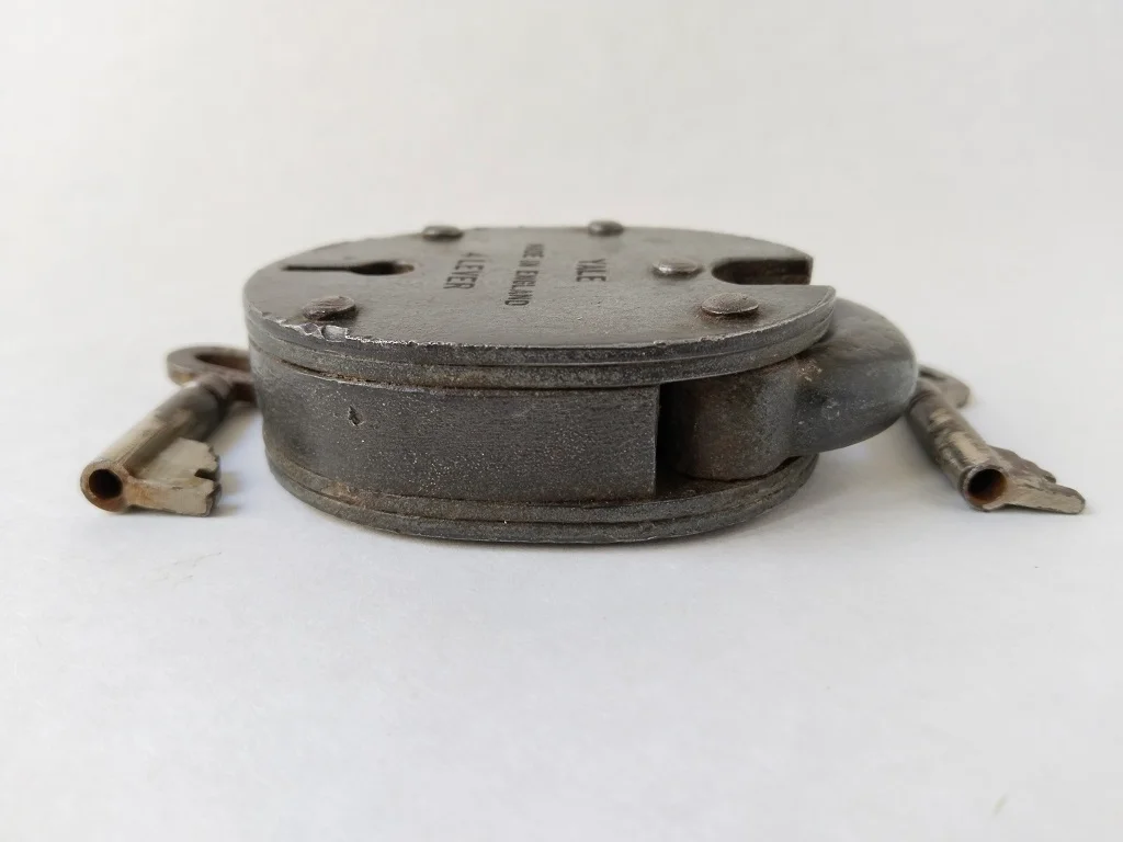 Altes Vintage Yale Vorhängeschloss Groß Englisch Mit 2 5
