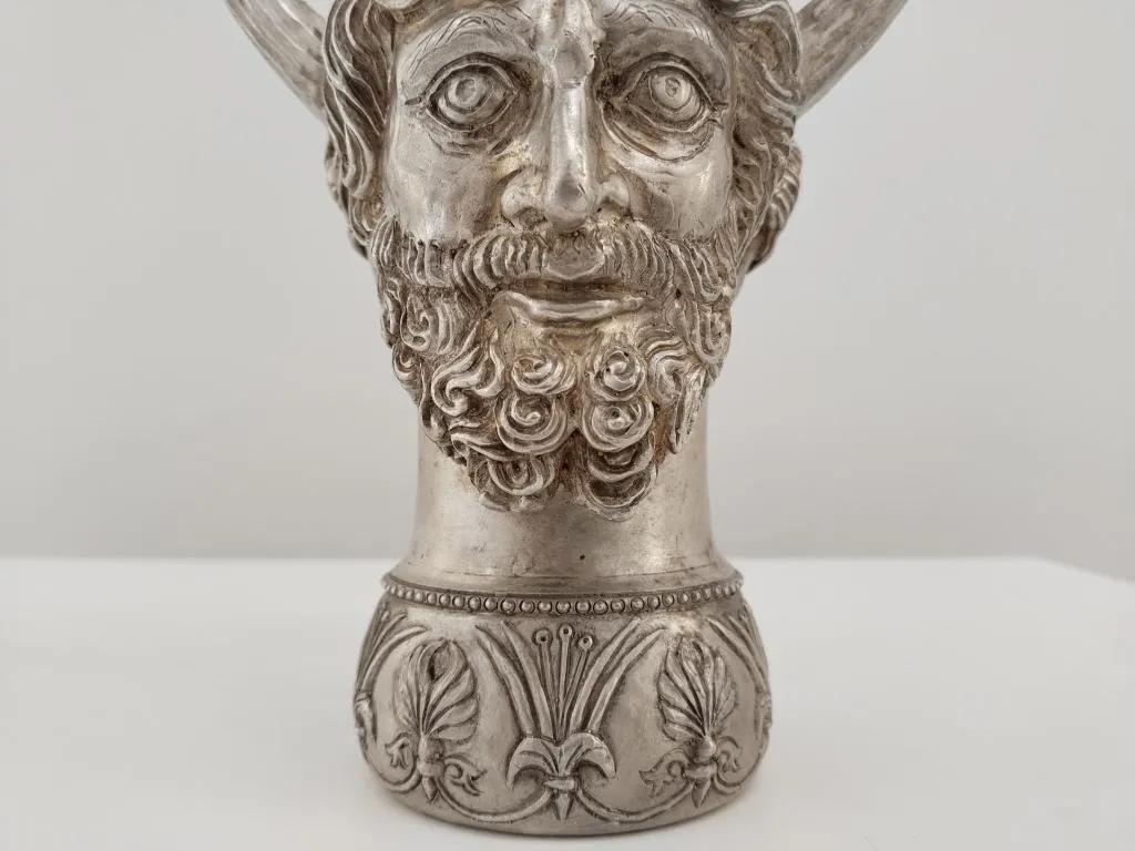 Ancient Greek Style Pure Silver Wine Jug 6