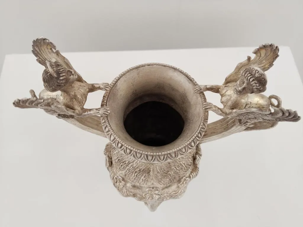 Ancient Greek Style Pure Silver Wine Jug 9