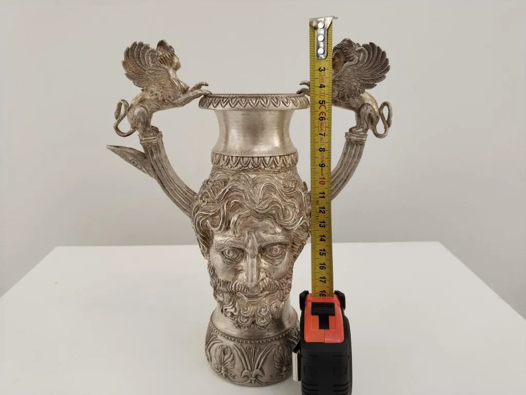 Antik Stil Echtes Silber Weinkanne 15