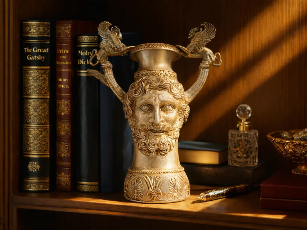 Antik Stil Echtes Silber Weinkanne 3