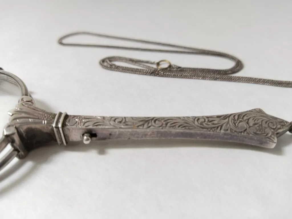 Antike Silber Lorgnette Brille 1900s Wiener Luxus 11
