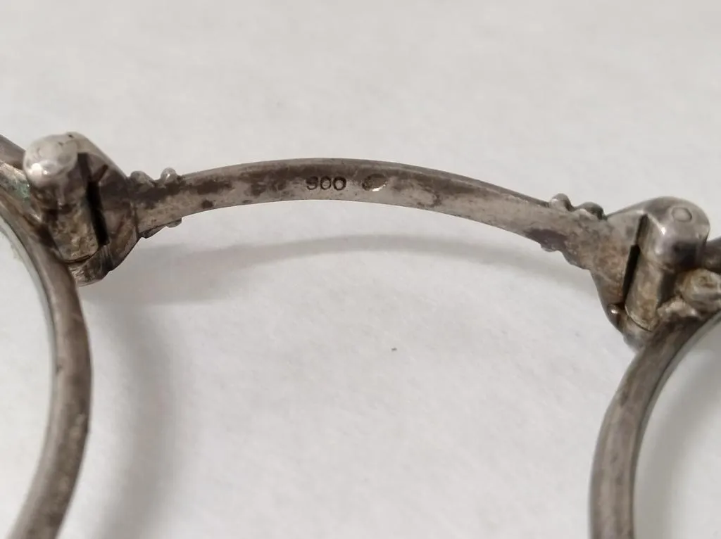Antike Silber Lorgnette Brille 1900s Wiener Luxus 9