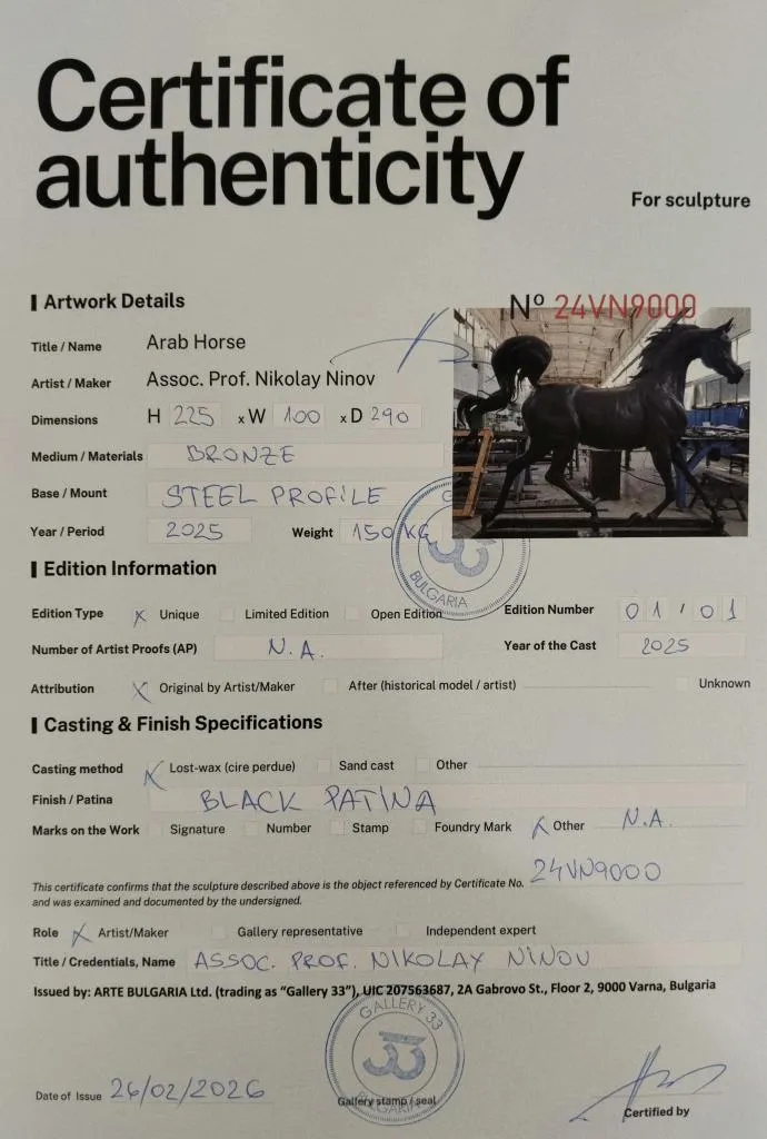 Arabian Horse Bronze Sculpture 11