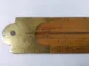Boxwood Folding Rule with Brass Slides Two-Feet Two-Fold 7