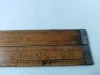 Boxwood Folding Rule with Brass Slides Two-Feet Two-Fold 9