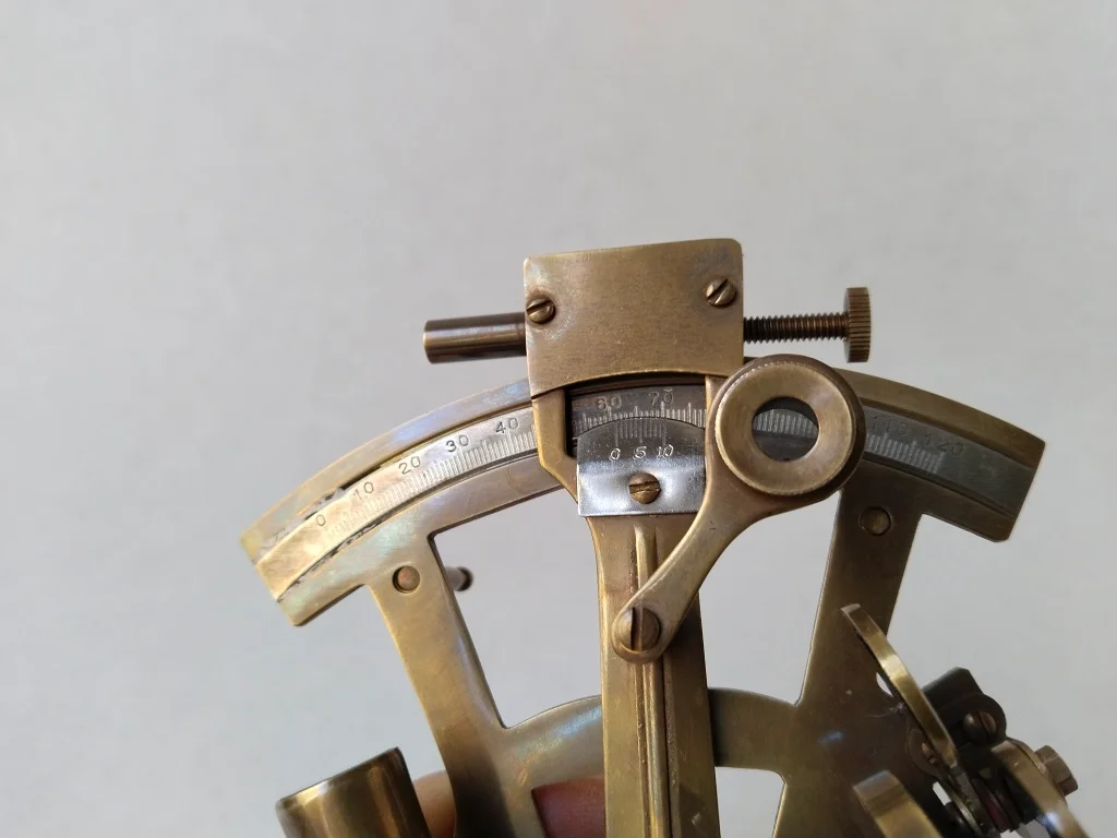 Brass Navigation Sextant Nautical Instrument Sailing Tool 10
