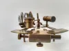 Brass Navigation Sextant Nautical Instrument Sailing Tool 4