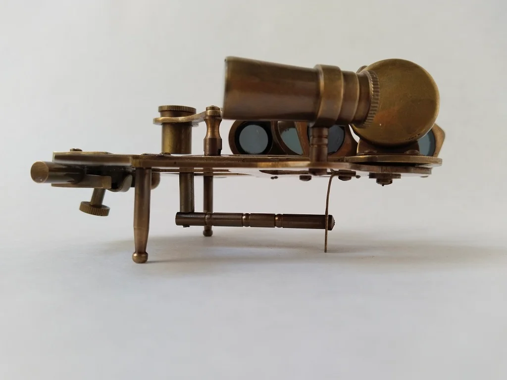 Brass Navigation Sextant Nautical Instrument Sailing Tool 7