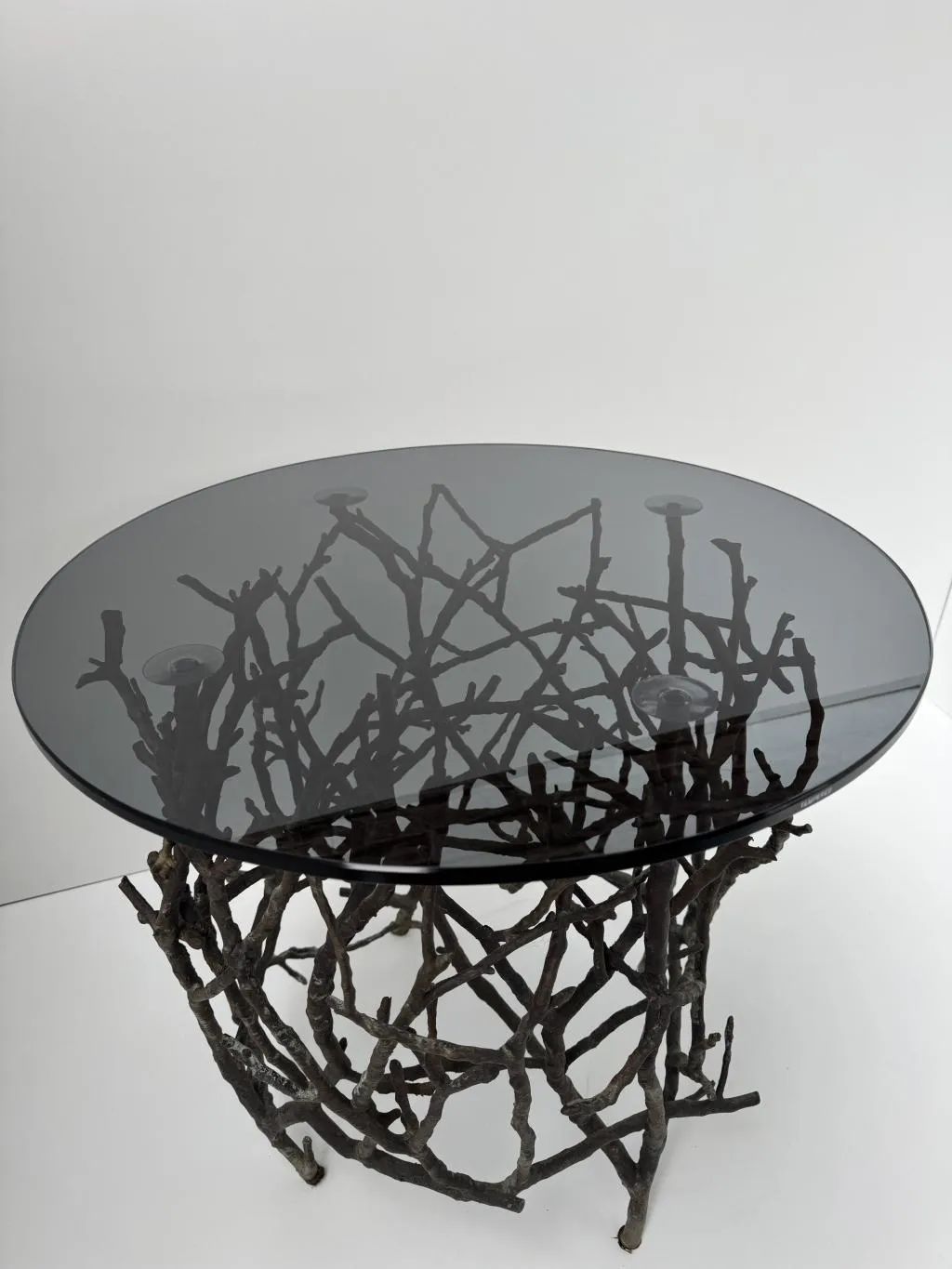 Bronze Branch Design Weatherproof Outdoor Side Table 1