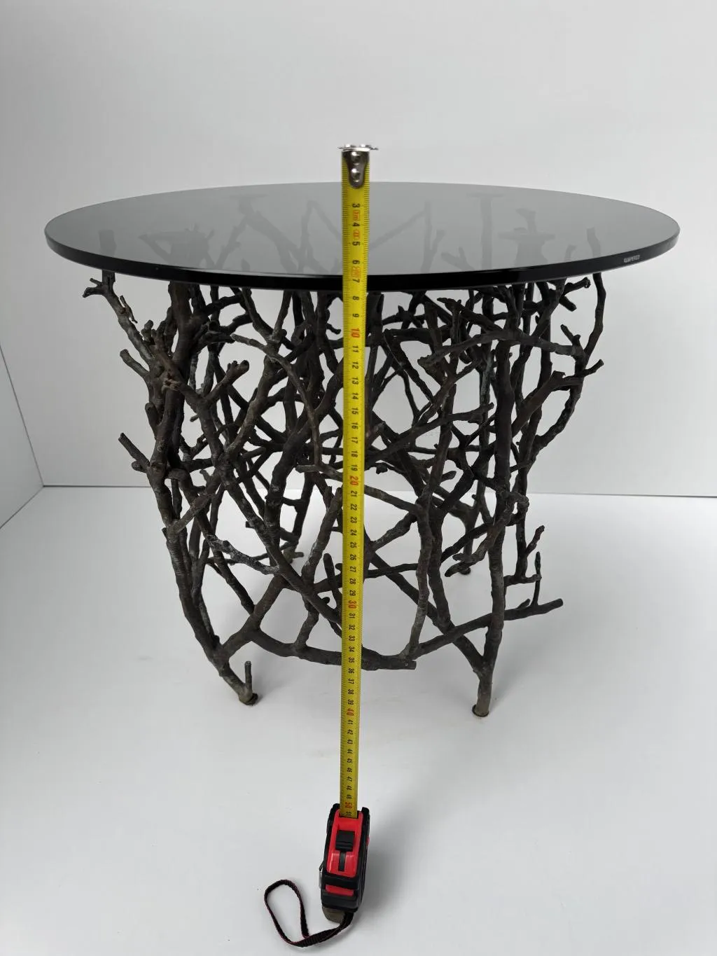 Bronze Branch Design Weatherproof Outdoor Side Table 7