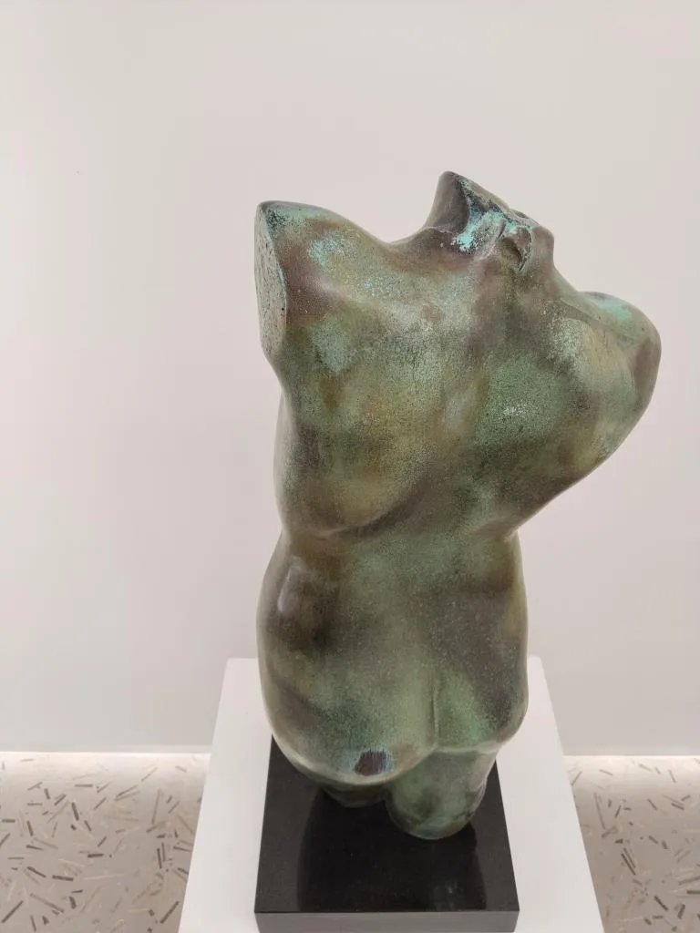 Bronze Classical Greek Female Torso Sculpture 9