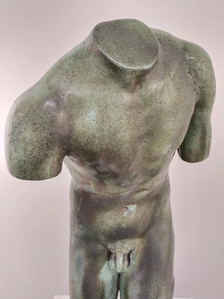 Bronze Classical Greek Male Torso Sculpture 6