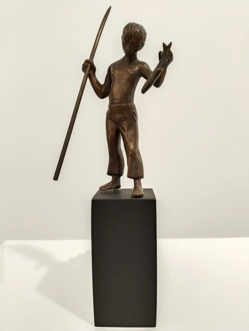 Bronze Fisher Boy Statue 7