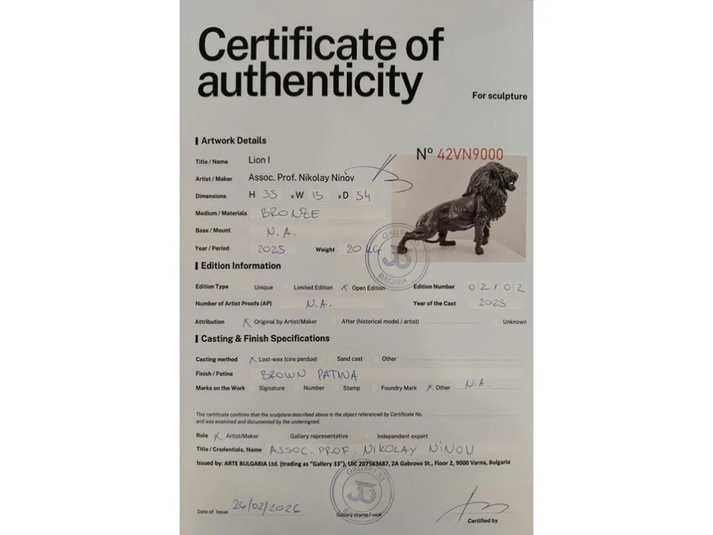 Bronze Lion I Sculpture 9