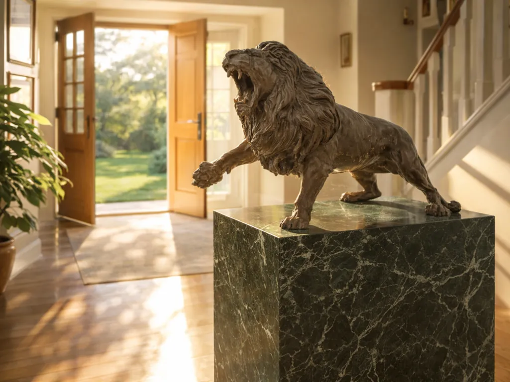 Bronze Lion II Sculpture 3