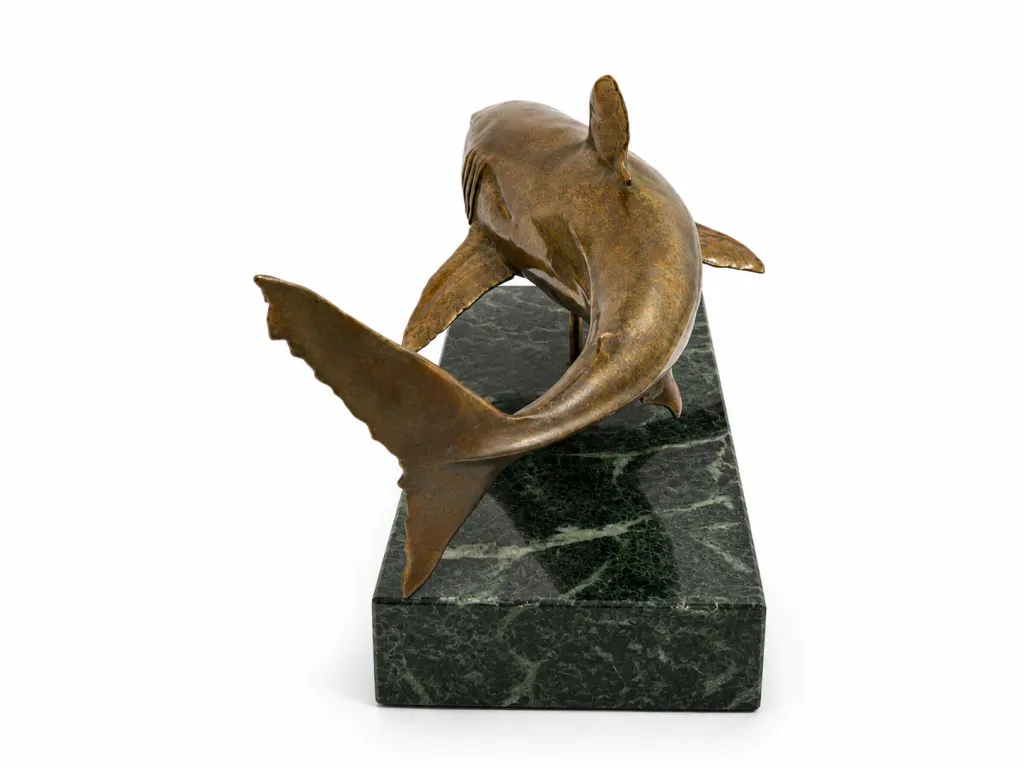 Bronze Shark Sculpture