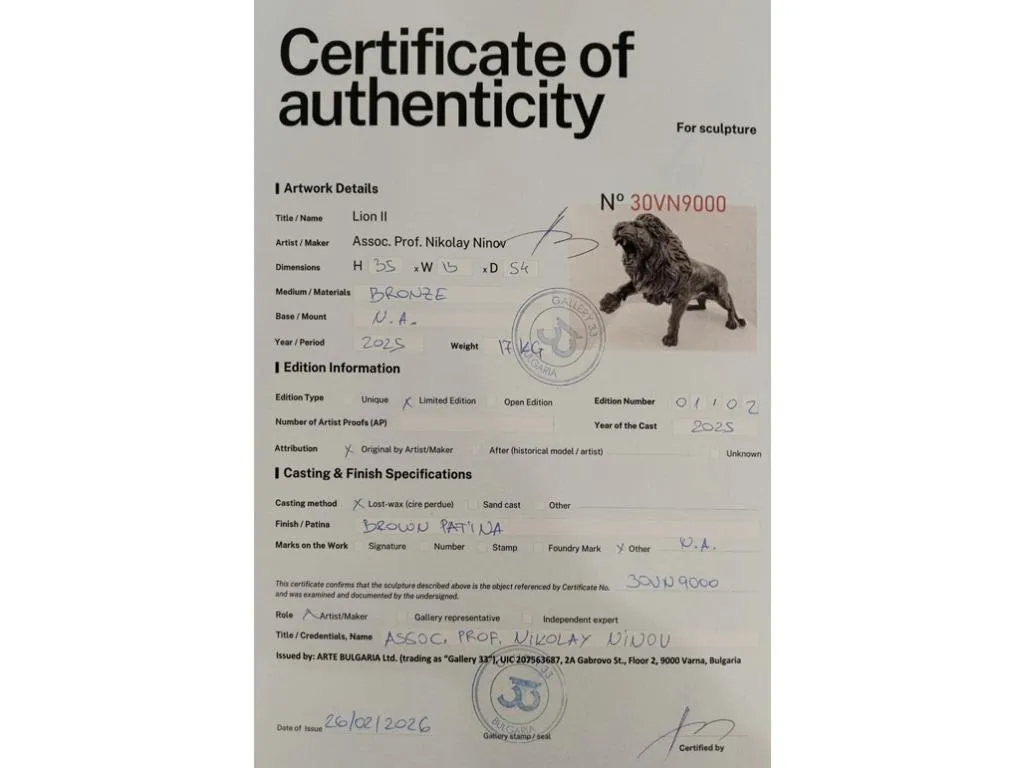 Bronze Skulptur Löwe II 11