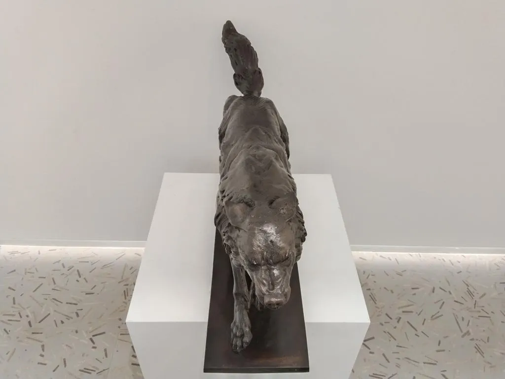Bronze Wolf II Sculpture 6