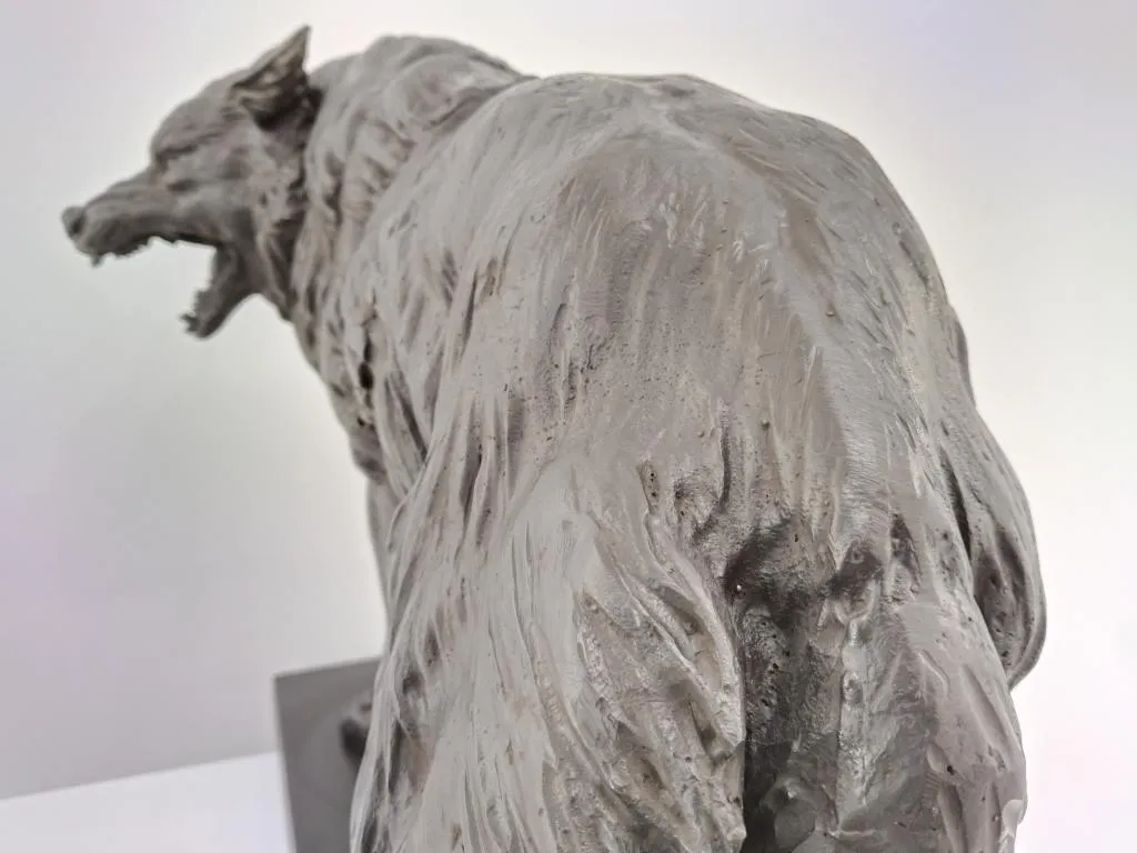 Bronze Wolf Sculpture 6