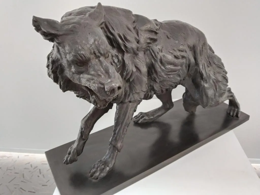 Bronze Wolf Sculpture 7