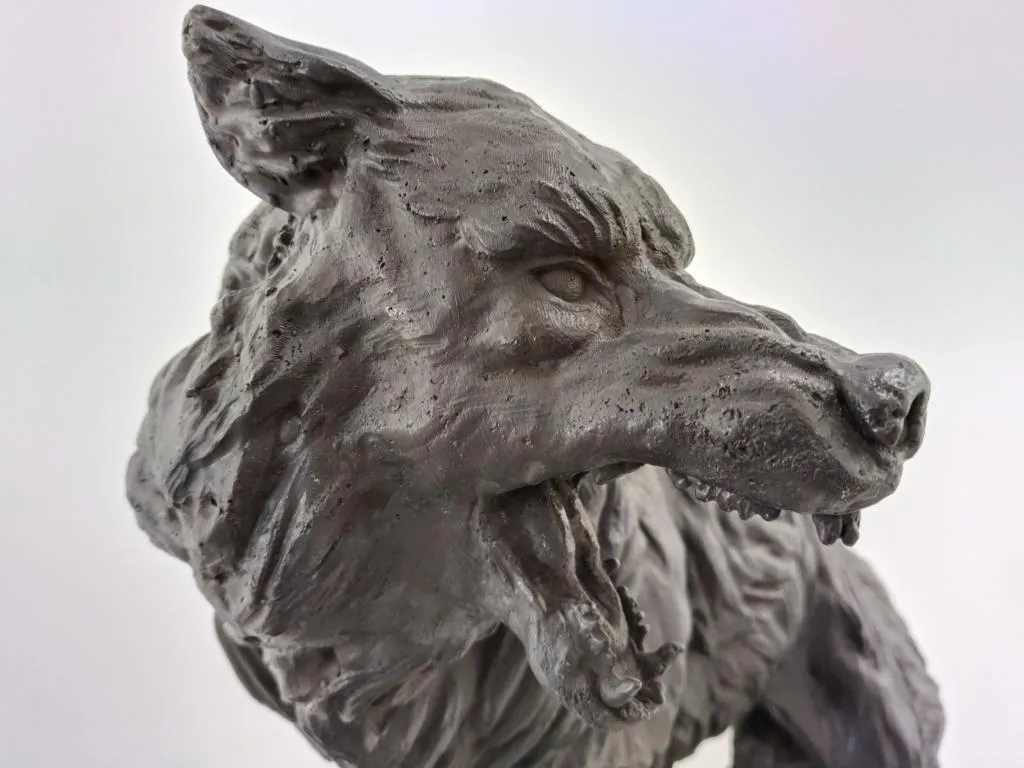 Bronze Wolf Sculpture 8