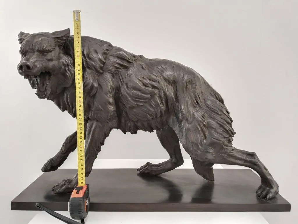 Bronze Wolf Skulptur 11