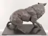 Bronze Wolf Skulptur 4