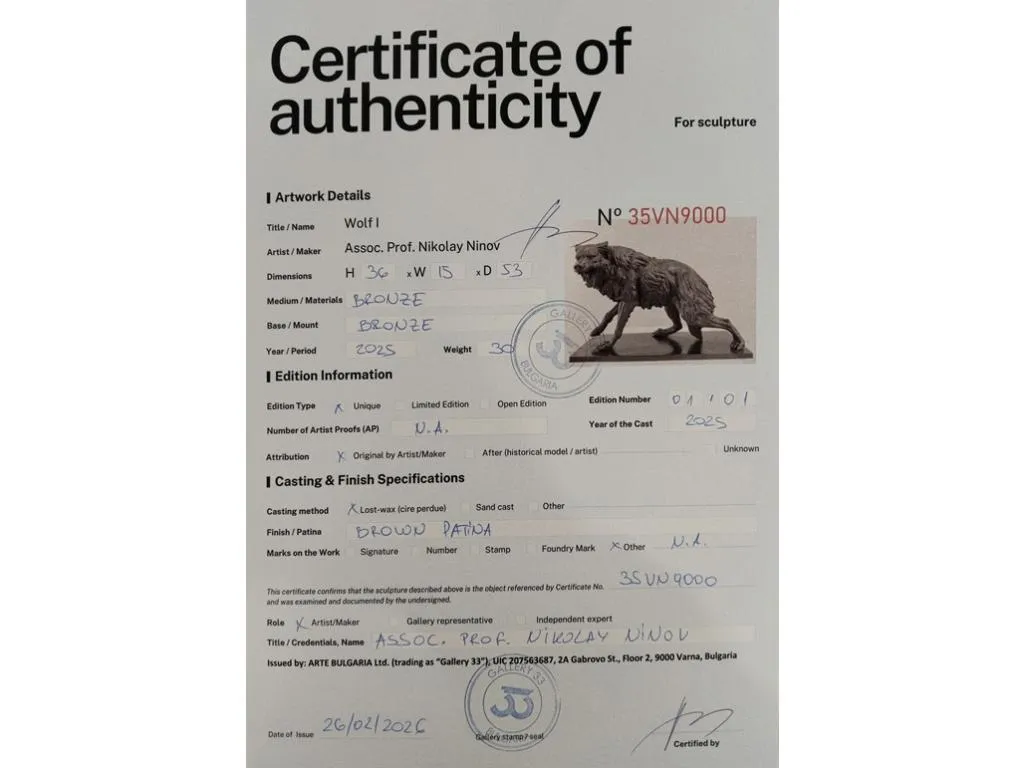 Bronze Wolf Skulptur 10