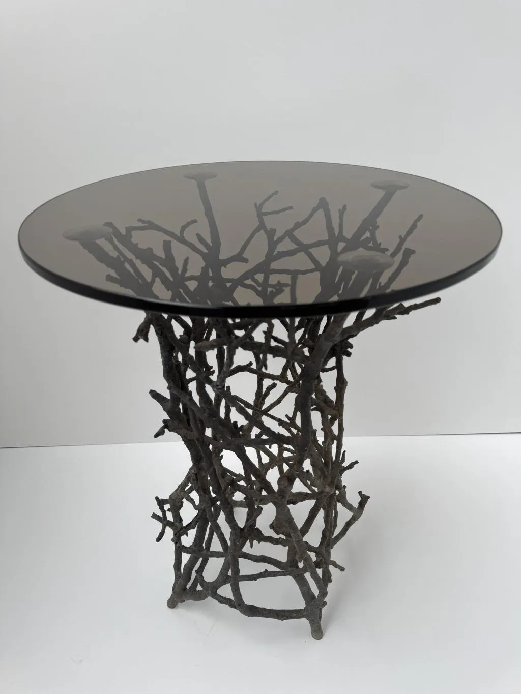 Cafe Bronze Gartentisch im Zweig-Design für Outdoor-Bereich 1
