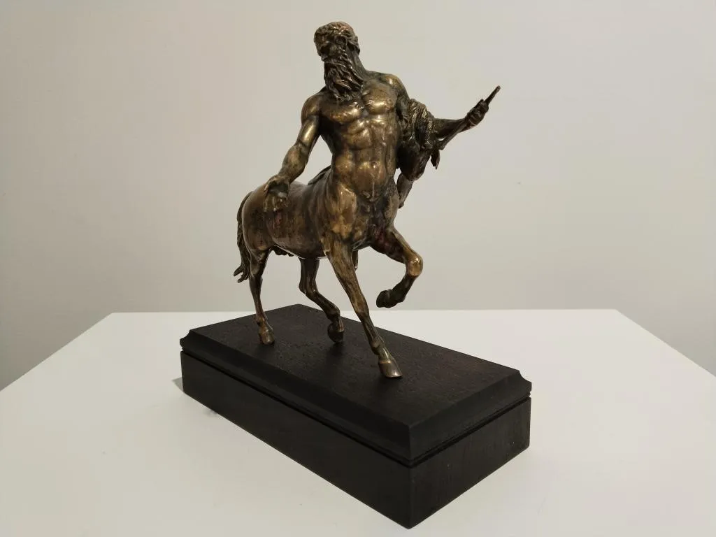 Der Kentaur Chiron Messing Skulptur 1