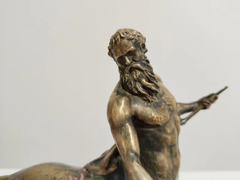 Der Kentaur Chiron Messing Skulptur 2