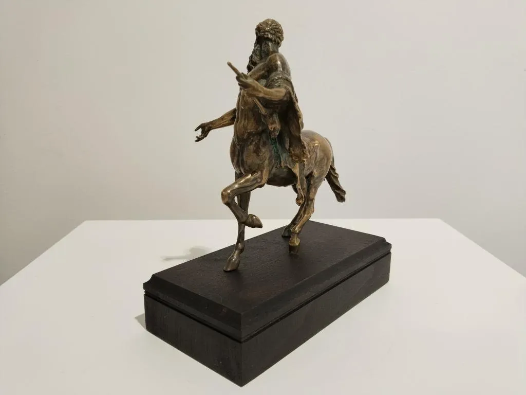 Der Kentaur Chiron Messing Skulptur 8