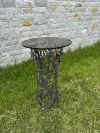 Designer Outdoor Side Table with Tempered Glass Top 3