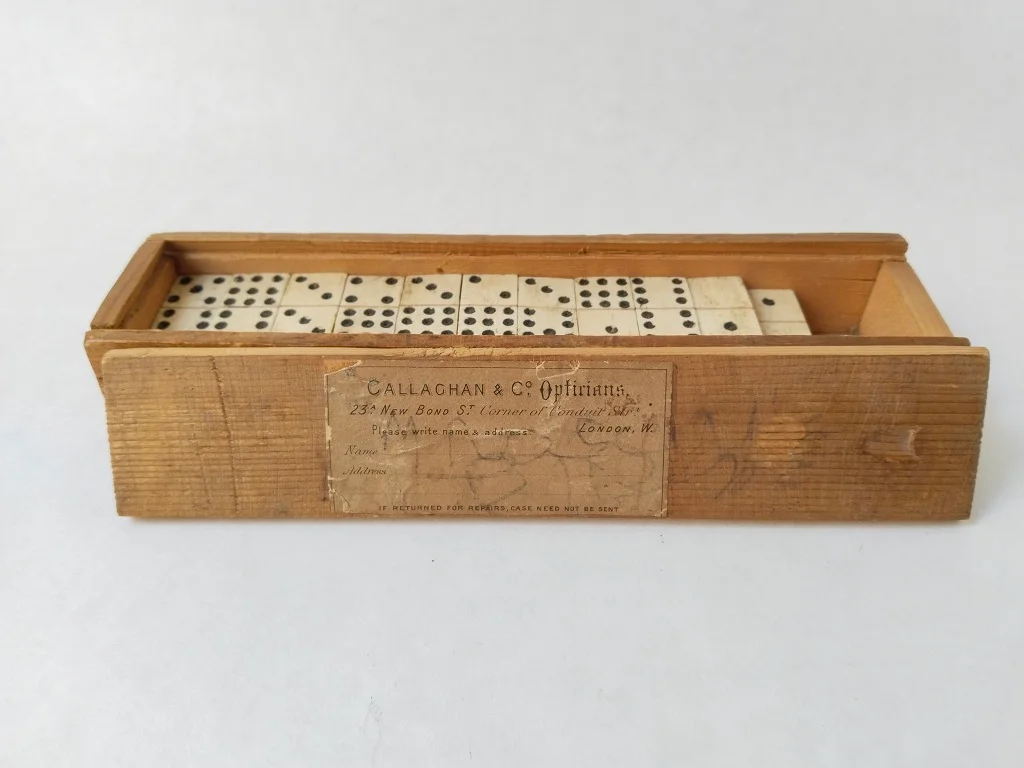 Domino 43 Bone Pieces Set Callaghan and Co Opticians 23a 2