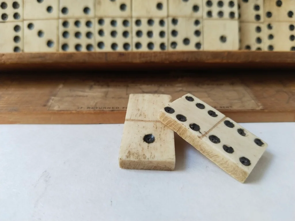 Domino 43 Bone Pieces Set Callaghan and Co Opticians 23a 9