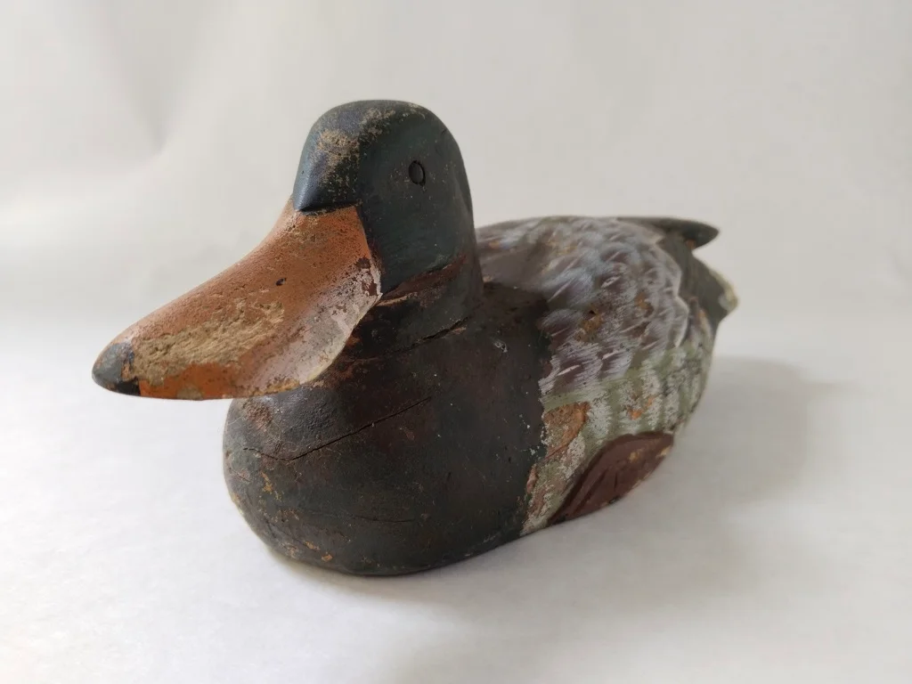 Duck Decoy Wood Original Paint Carved Antique 1920s 2