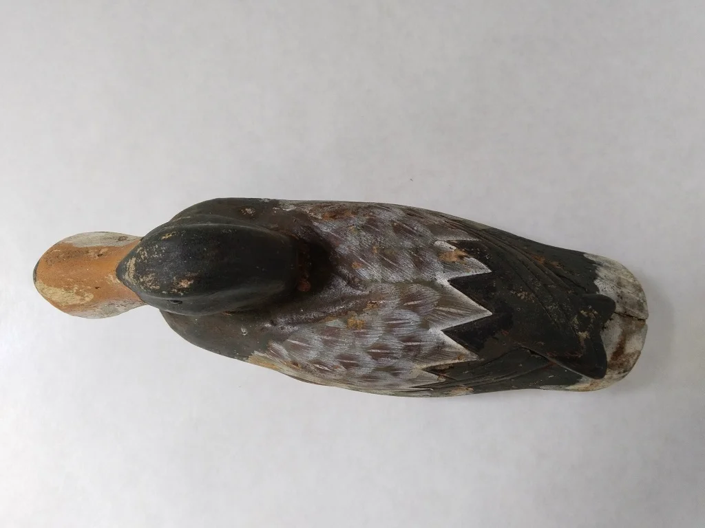 Duck Decoy Wood Original Paint Carved Antique 1920s 4