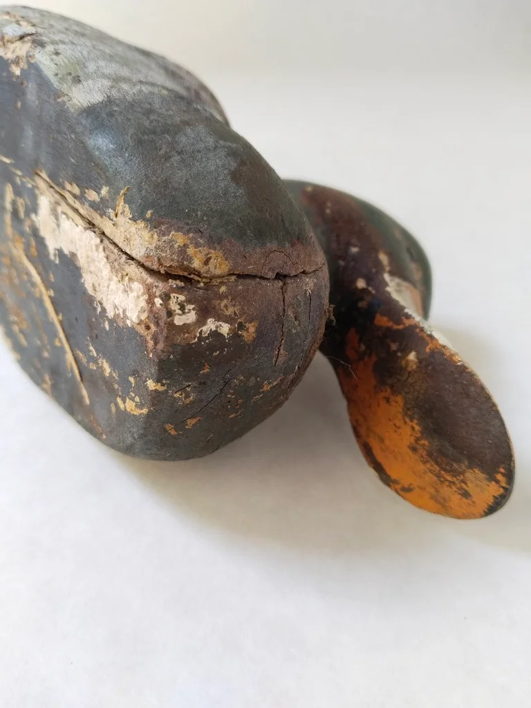 Duck Decoy Wood Original Paint Carved Antique 1920s 9
