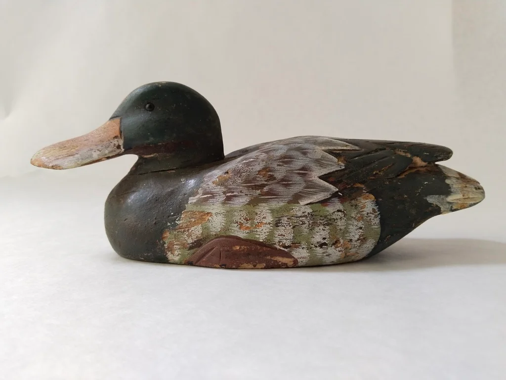 Duck Decoy Wood Original Paint Carved Antique 1920s